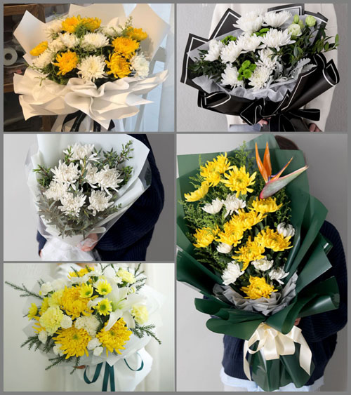 重庆荣昌区吴家镇白事花束代送